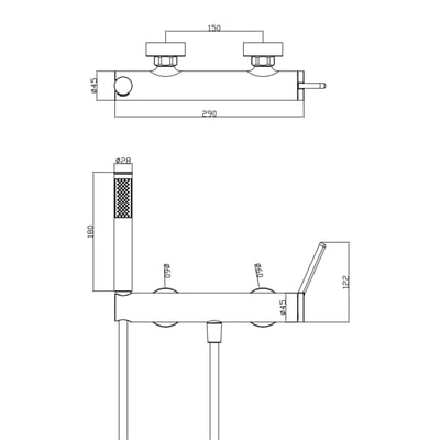 DE系列 - 洛芙特系列 / 面盆龍頭 - FK1058-S-GB5