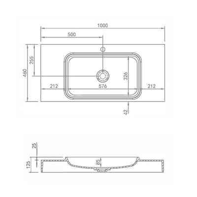 IDEAVIT - 白色平光霧面人造石壁掛盆 - WA1510020115