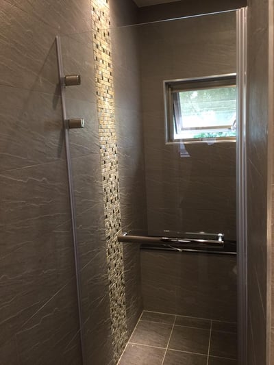 淋浴拉門乾溼分離-無框單門 JC-0013