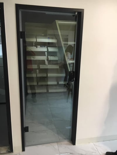 淋浴拉門乾溼分離-無框單門 JC-00110