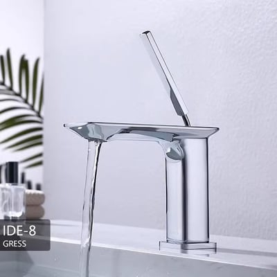 DE系列 - 方體細緻把手面盆龍頭 - BW-1003342