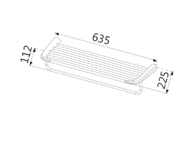 全銅電鍍 - 毛巾桿置衣架 T-70642