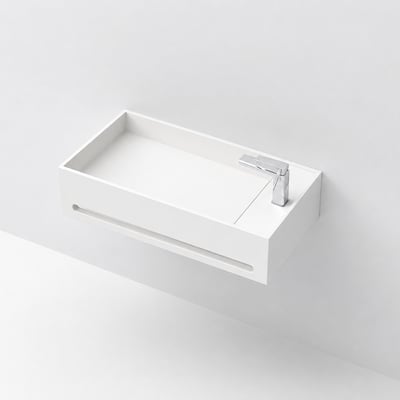 訂製 - 靜謐系列 - 綺美石 / 人造石一體盆 - DM-19001W2