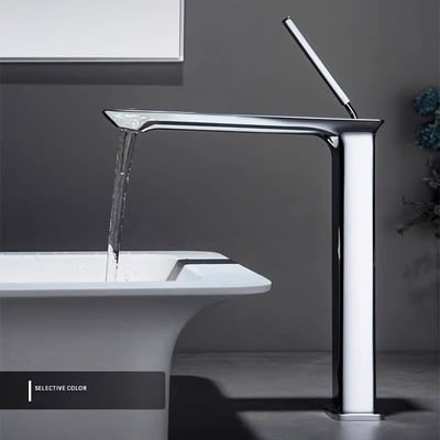 DE系列 - 方體細緻把手面盆龍頭 - BW-1003344