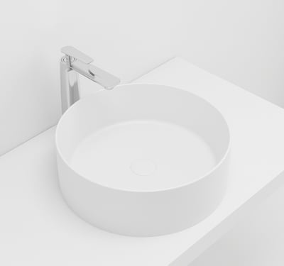 IDEAVIT - 人造石獨立圓形面盆 - K-518C-T-SW1