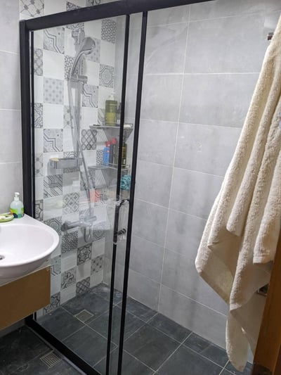 淋浴拉門乾溼分離 - 一字無框內開/外開 JC-006B11