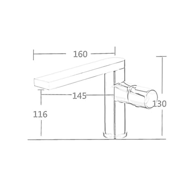 Ideavit 荷蘭 品牌 - 極簡現代舞動龍頭 - ID-73054S-10-PCB16