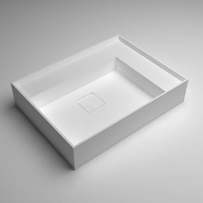 IDEAVIT - 白色平光霧面人造石壁掛盆 - WA15202.8L6