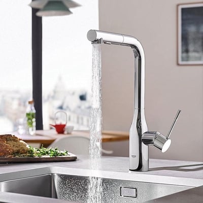 GROHE｜ESSENCE 廚房伸縮龍頭 (鉻色)-302700004