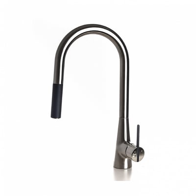 FLEAKER廚房無鉛伸縮龍頭-絲光鍍鎳 - EA-211-N5