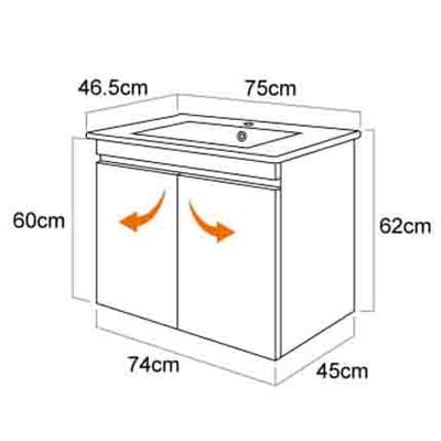 一體成型盆櫃組 L0160/90603