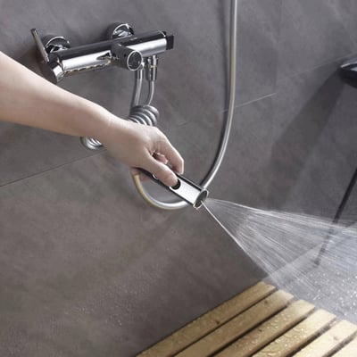 IDEAVIT - 多功能旋鈕切換 / 瀑布型淋浴龍頭 - RD-11717-B/W4