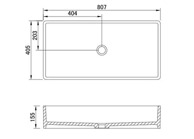 IDEAVIT - 人造石台上面盆 - ST-0106.24