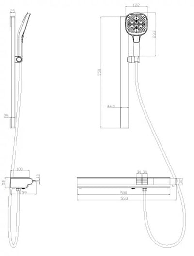 DE系列 - 多功鈕淋浴龍頭-LPN-100298-GS9