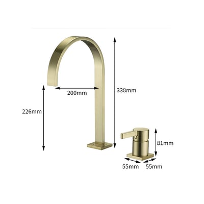 DE系列-單把雙口龍頭 B100735-Y100735-R1007354