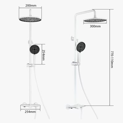DE系列 - 單鍵切換淋浴花灑 - G56810-BK9