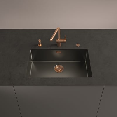 瑞士 FRANKE 大師系列 不鏽鋼廚房水槽 玫瑰金-BXM 210/110-507