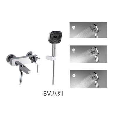 RONCRAX - IDEAVIT8 精緻出水切換龍頭 / 多款蓮蓬頭可選 / RN-105232-K-1 / RN-105235-0單瀑布款2