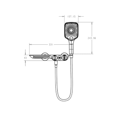 DE.系列 - 瀑布式平台款 / 浴缸龍頭 - CH1037-K2P6