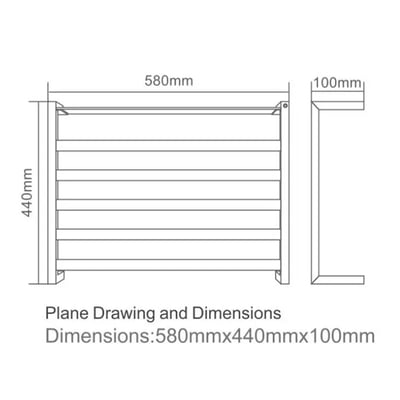 電熱毛巾桿 – 細緻黑 - MUF-1083