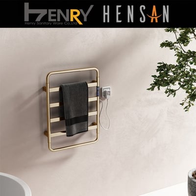HENSAN - 智能電熱毛巾桿 / F-2013-BG(拉絲金)2