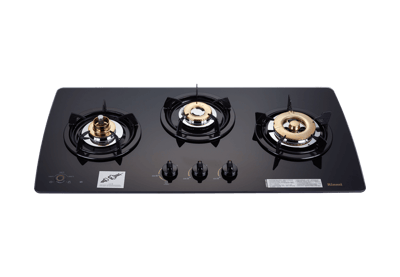 檯面式美食玻璃三口爐-RB-3GMB(BR)1