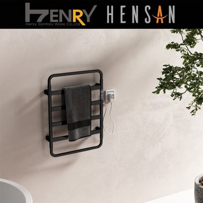 HENSAN - 智能電熱毛巾桿 / F-2013-PB(質感黑)2