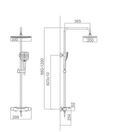 RONCRAX - 星系元恆溫瀑布花灑 / 浴缸 / 淋浴通用 - R-74L.9299
