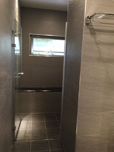 淋浴拉門乾溼分離-無框單門 JC-0015