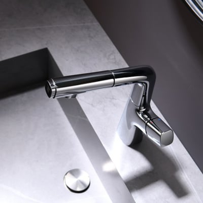 DE系列 - 伸縮切換面盆龍頭 - S.8009K11