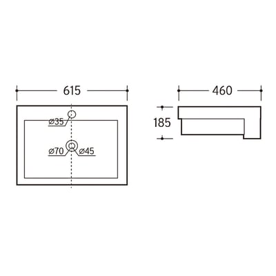 Cassido - 半崁盆 / 60F 8127B 80074