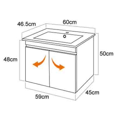 一體成型盆櫃組 L0160/90602