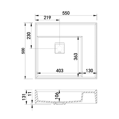 IDEAVIT - 白色平光霧面人造石壁掛盆 - WA15202.8L8