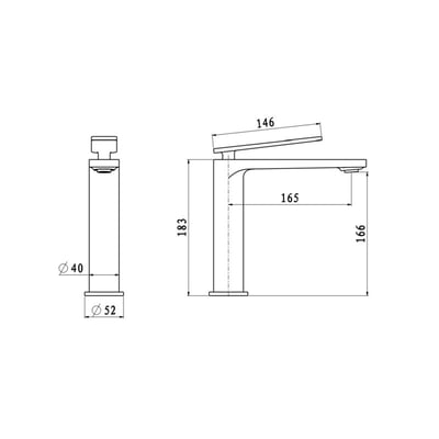 DE系列 - 洛斯系列面盆龍頭 - YG-1003578