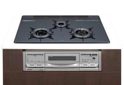 爐連烤內焰玻璃三口爐-RBG-350GN1