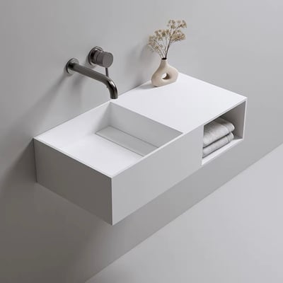 IDEAVIT - 人造石手工製長型掛盆 K-202A-T-SN1