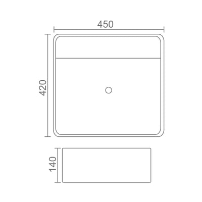 MRBEAR - 檯上盆 / PMA-1023-45 / PMA-1023-502