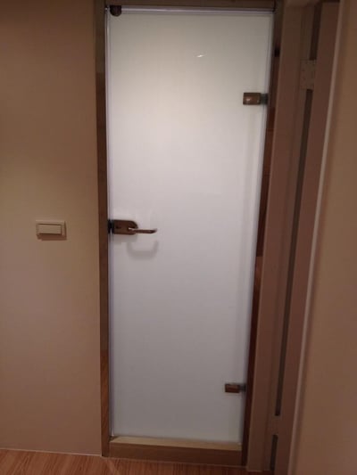 淋浴拉門乾溼分離-無框單門 JC-0017