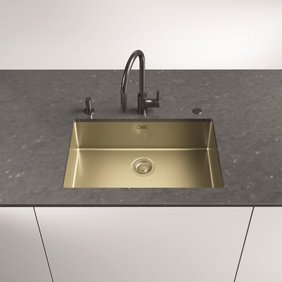 瑞士 FRANKE 大師系列 不鏽鋼廚房水槽 玫瑰金-BXM 210/110-505