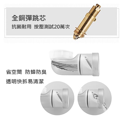 德國DE. - 白色主體撞色面盆龍頭  LD-1017.26