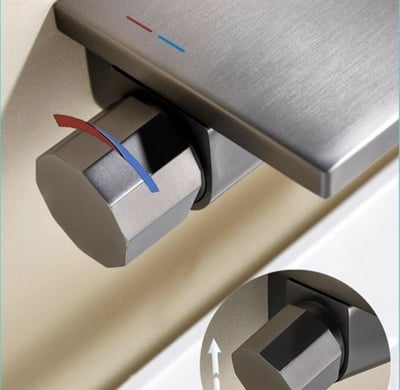 DE系列 - 寬平台式瀑布面盆龍頭 - D802453