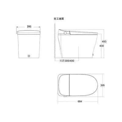 美國SANIWISE 頂級旗艦款 - 全自動馬桶 / DO802
