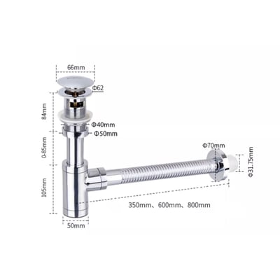 IDEAVIT - T型排水P管 - 直管 / 彎管 - C503P/C504P4