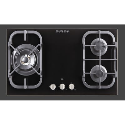 黑玻三口高效能瓦斯爐GH7055-L1