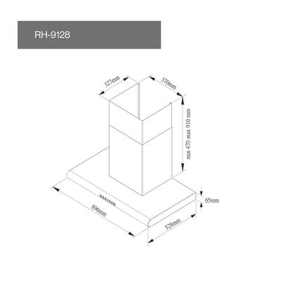 守護者小鯊．倒T式導流板排油煙機-RH-91284