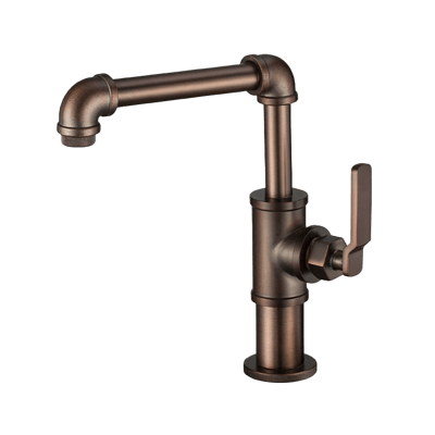 JiangPin-復古工業風 - 冷熱混合單把型 / 面盆龍頭 (霧砂黑、絲面古銅)2