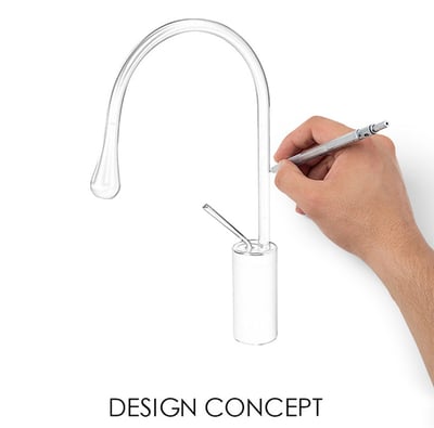 DE - 鵝頸龍頭 - 水滴型造型面盆龍頭 - G.8.565922