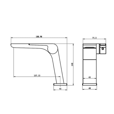 德國DE. - 水平質感面盆龍頭 - H-213975