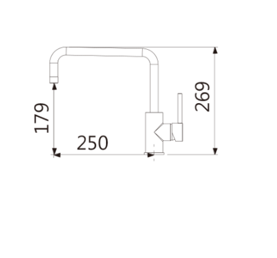 T.A.P. -無鉛廚房龍頭 / TAP-106025 (3分管)2