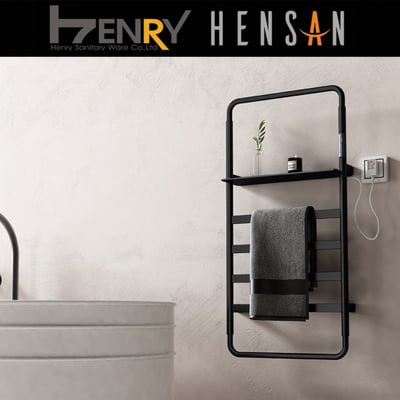 HENSAN - 智能電熱毛巾桿 / F-2033-PB(質感黑)1